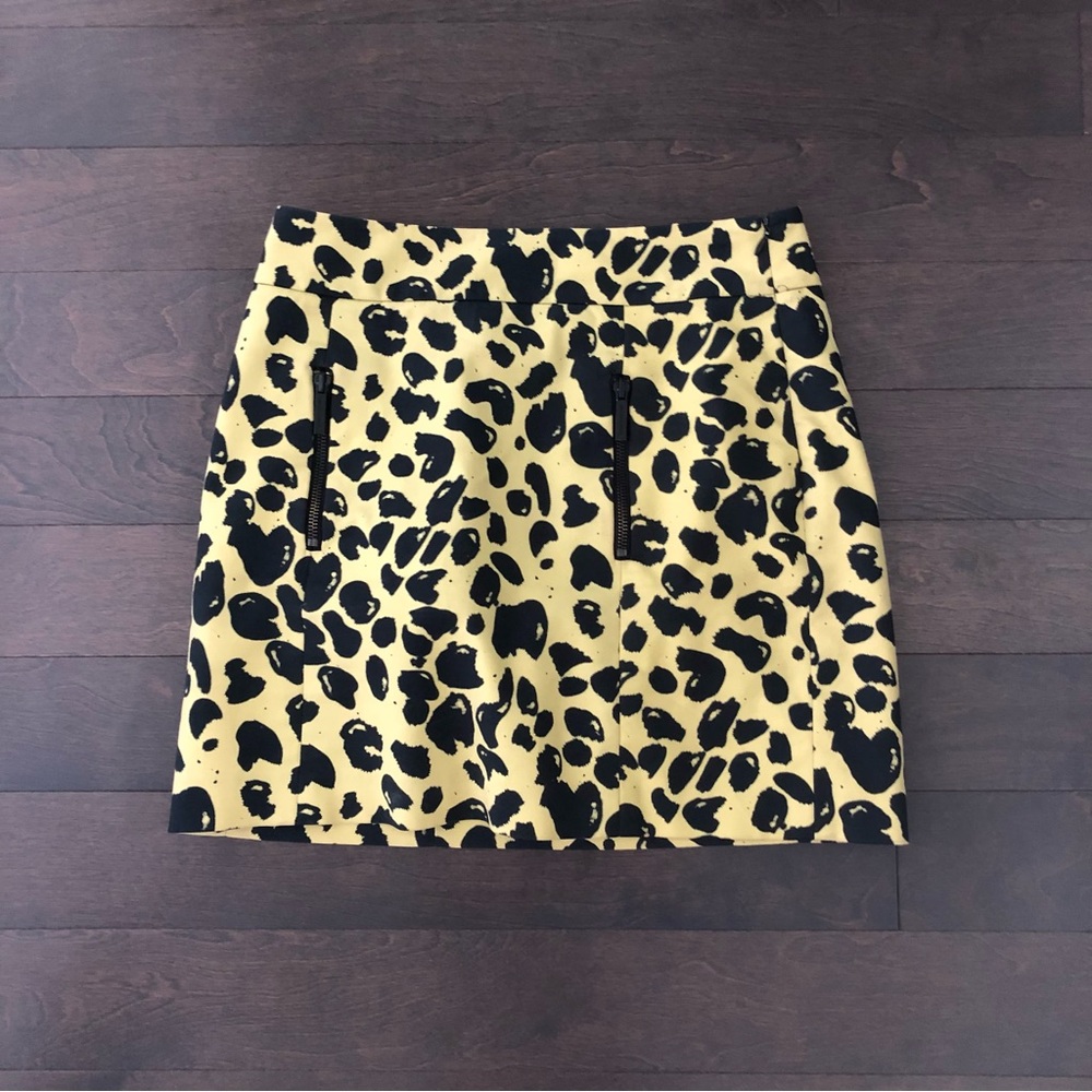 MICHAEL Michael Kors Black and Cream Mini Pencil Skirt
